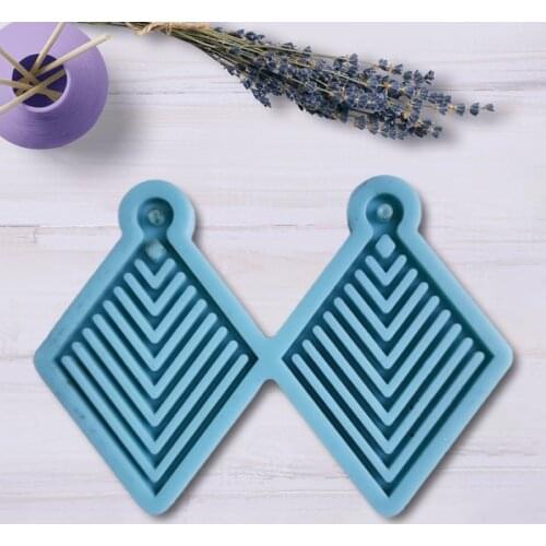 652F Earrings Epoxy Resin Mold Keychain Pendant Silicone Mould DIY Crafts Jewelry Necklace Ear Studs Casting Mold