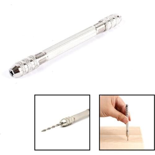 Hexagonal Double Ended Pin Vice Wire Tool Double-head Hand-twisted Drill Manual B2Cshop