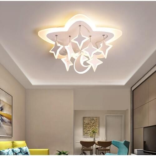European style led iron lamp fishing boat personality cartoon lamp star childrens room atmospheric shaped ceiling lamp LB022107