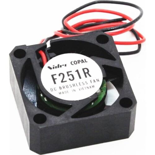 NEW COPAL JAPAN Laptop fan Hard drive mini fan F251R 12V or 5V all can run laptop fan 2wire 5PCS