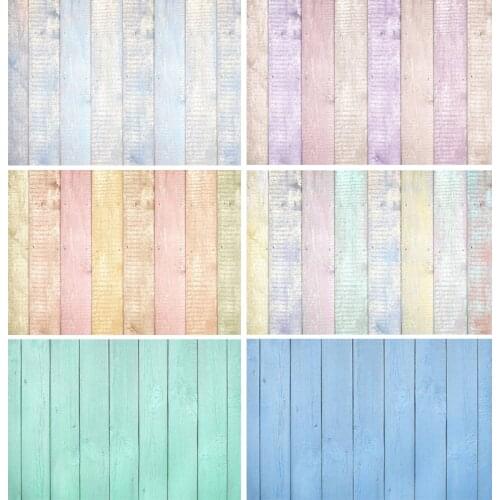 SHENGYONGBAO Vinyl Custom Photography Backdrops Colorful Wood planks Theme Photo Studio Background 19913KL-71