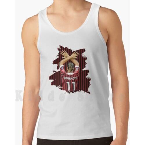 Zlatan Ibrahimovic Tank Tops Vest Sleeveless Ibrahimovic Zlatan Zlatan Ibrahimovic Rossoneri Calcio Soccer League
