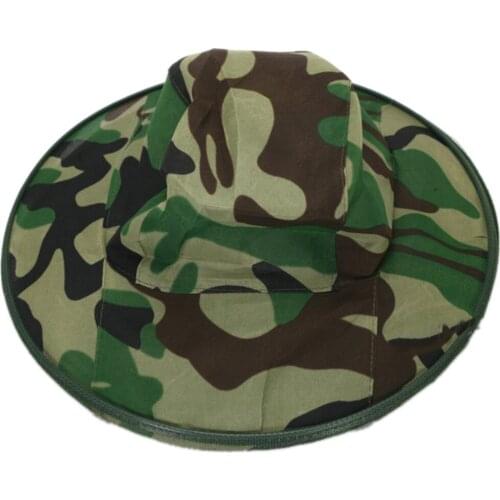 1pc Anti-Bee Mosquito Cap Outdoor Net Cap Fishing Sunscreen Camouflage Cap Shawl Fishing Hat Mosquito Bee Insect Mesh Head Caps