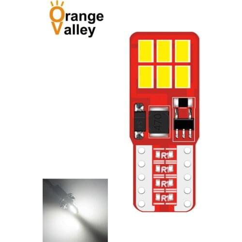 2PCS Car LED T10 Led Canbus W5W Led Bulbs 168 194 11smd 12smd 15 SMD 3020 LED Dome Reading Lamp Interior Lights Auto DC 12-24v