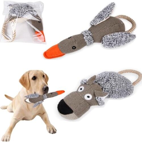 2020 New Dog Toys Squirrel Pet Toys Plush Toys Puppy Chew Toy Animals Squirrel Duck Cow Shaped Squeak Toys Molar Cleaning Tooth