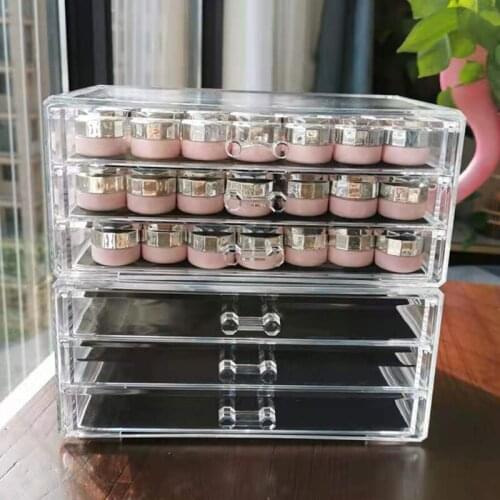 3/4/5 Layer Nail Storage Box Cosmetic Organizer Makeup Nail Polish Storage Box Acrylic Box Jewelry Storage Transparent Drawer