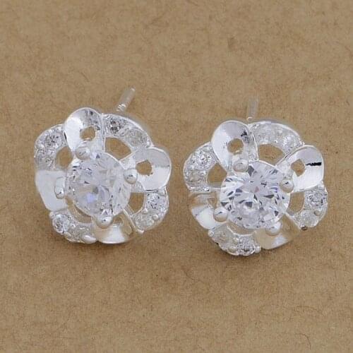 AE661 Trendy wholesale r earrings , r fashion jewelry , costly/expensive flower /bzzakrga camakrtar plated