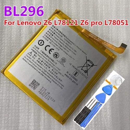 Original New High Quality 4000mAh BL296 Battery For Lenovo Z6 L78121 Z6pro / Z6 pro L78051 Replacement Batteries