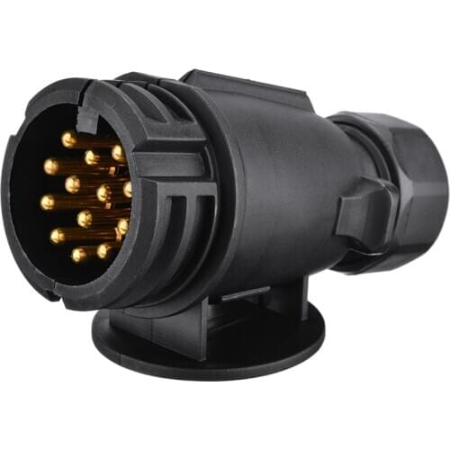 13 Pin Car Trailer Tester Towing Light Cable Circuit Plug Socket European Standard 13 Core Socket Electrics Diagnostic Tools