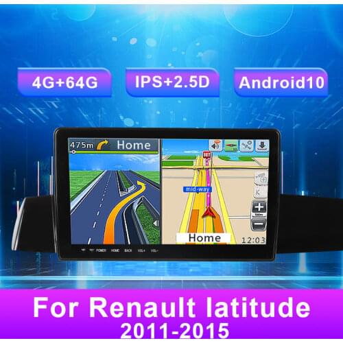 Car Navigator For Renault latitude 2011-2015 9.66 Inch Stereo Bluetooth IPS DSP Multimedia Player GPS Navigation