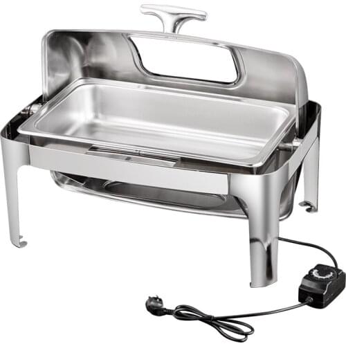 Stainless Steel Buffet Stove Electric Heating Commercial Buffet Restaurant Tableware Utensils Breakfast Maintaining Furnace