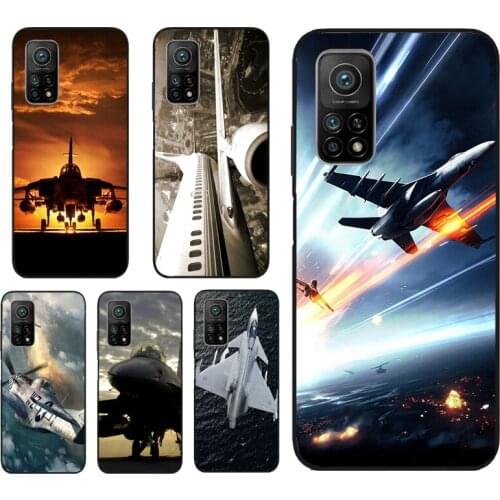 Aircraft Jet Airplane Phone Case For Xiaomi Mi 10T Pro 11 Lite Ultra Mi A3 Note 10 POCO X3 M3 Pro F1 F2 F3 Cover