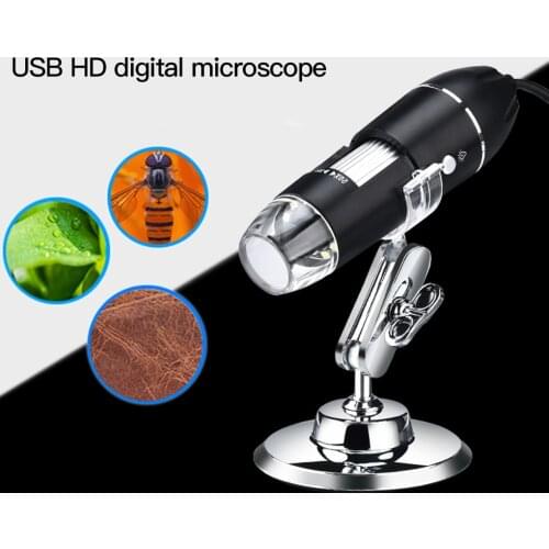 Adjustable 1600X 2MP 8 LED Digital Microscope for Type-C/Micro USB Magnifier Electronic Stereo USB Endoscope For Phone PC
