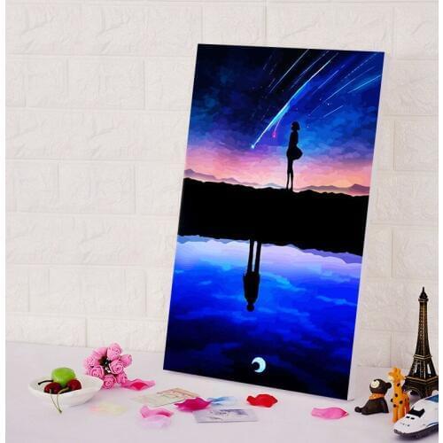 Diy oil painting Your Name diy digital painting Japan Style cartoon movie poster digital paint by numbers DIY anime posters