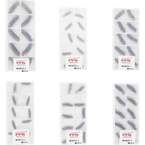 10PCS Tungsten Carbide Insert Grooving Parting Turning Tool Solid Good Performance Blade MGGN
