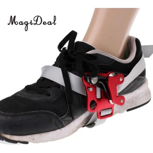 MagiDeal Adjustable 1Pc Right Foot Ascender Riser With Roller Bearings Climbing Mountaineering Rescue Engineering Protection