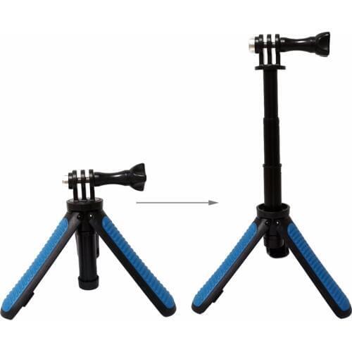 Multi-functional Foldable Tripod Holder Selfie Monopod Stick for GoPro HERO5 Session 5 4 Session 4 3+ 3 2 1, Xiaoyi Sport Camera
