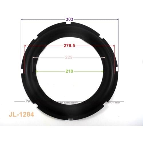 New 10 pcs /lot = 5 Pair 12 inch Woofer Repairable Parts / Speaker Rubber Surround ( 303mm / 279.5mm / 229mm / 210mm )