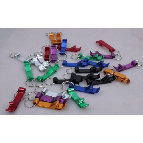 1000pcs/lot New Free Shipping promotion customed printed logo gift Metal aluminum alloy bottle opener metal keychain laser LOGO