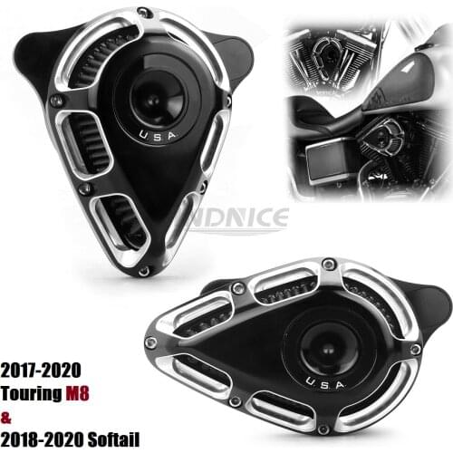 Turnable Air cleaners filters for harley Touring M8 Road Street Glide FLTRX FLHR 17-21 softail slim Breakout intakes 18-21