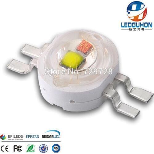 Sell 4pins white yellow two color high power led diode