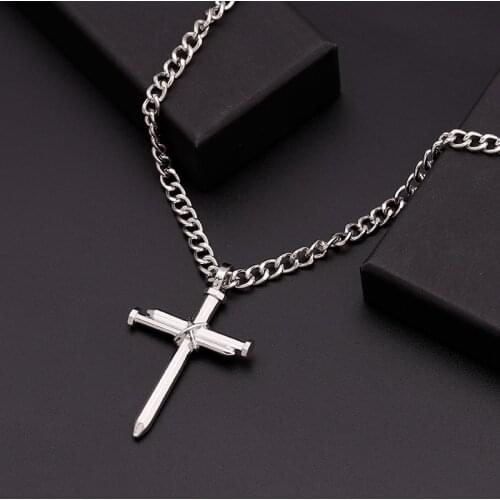 Simple Classic Fashion Double Sided Cross Antique Pendant Girl Men Short Long Chain Necklaces Jewelry For Women