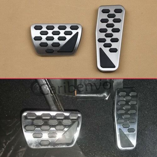 Non-Slip Car Gas Brake Steel Rubber Pedal Cover For 2018-2020 Jeep Wrangler Gladiator No Drill Accelerator Overlay Accessories