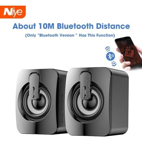 Bluetooth Wired Speakers Computer Speaker Stereo Bass Sound box Subwoofer Music Player for PC Laptop Desktop loudspeakers Column