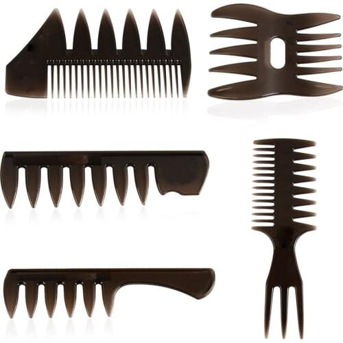 1pc Hot New Wide Teeth Hairbrush Professional Fork Comb Men Beard Hairdressing Brush Barber Shop Styling Tool Salon Accessory