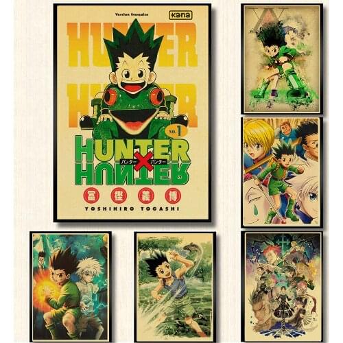 Anime HUNTER X HUNTER Retro Poster 5d Diy Diamond Painting Embroidery Home Decor Cross Stitch Kits Handmade Gift