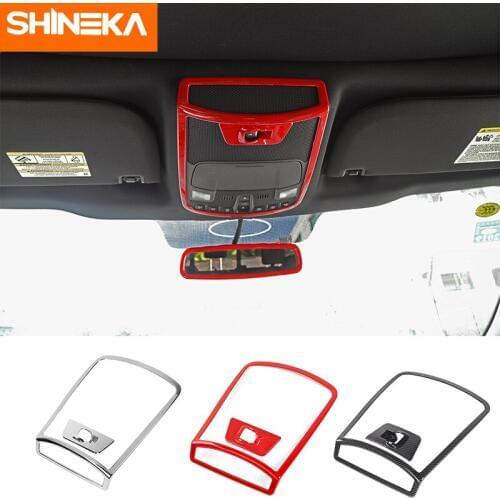 SHINEKA Car Reading Light Lamp and Rear Window Switch Decoration Cover Stickers Accessories For Ford F150 2016