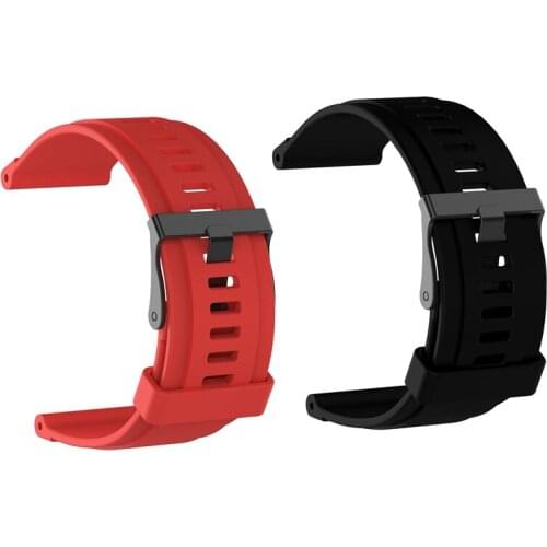 Silicone Band Unisex Length Adjustable Replacement Strap Wristband for Suunto Traverse Sport Smart Watch