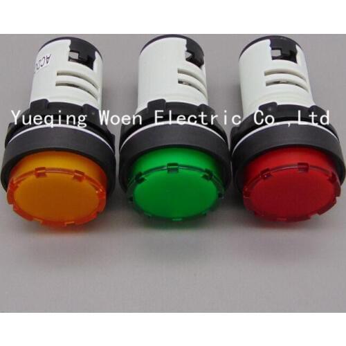 LED Indicator lamp pilot lamp 22mm mounting size electrical lamp