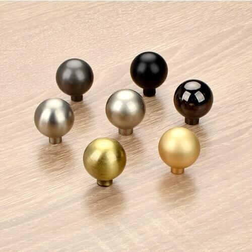 Dooroom Solid Furniture Handles Round Chinese American Pastoral Wardrobe Dresser Cupboard Cabinet Door Drawer Pulls Knobs