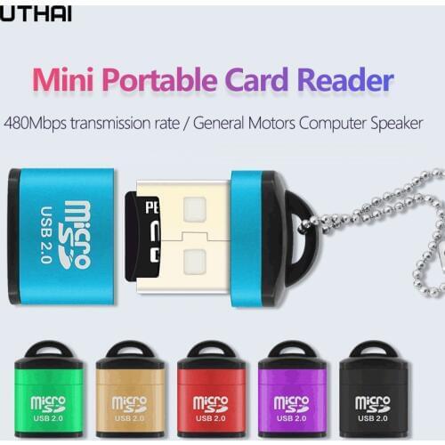 UTHAI CR016 Mini Micro SD Card Mobile Phone High Speed TF Memory Card Reader Computer Car Speaker Card Reader