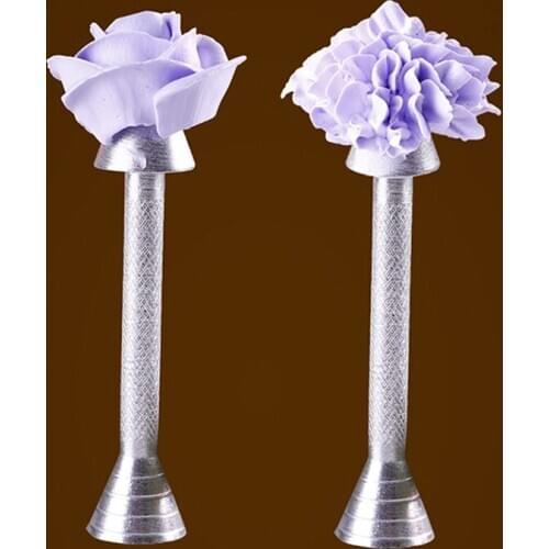 1PCS Rose Flower Aluminum Pastry Tips Cake Nozzle Cupcake Sugar Craft Icing Cream Piping Decorating Stick Pastry Baking Tools