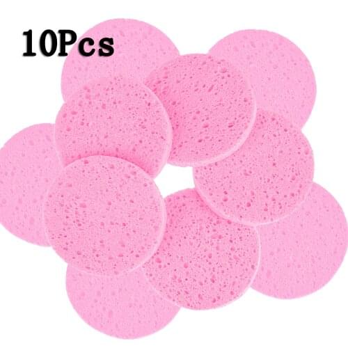 10Pcs Compress Puff 6/7/8/9/10cm Face Wash Pad Cleanup Exfoliator Soft Makeup Flutter Portable Skin Care Cleansing Sponge