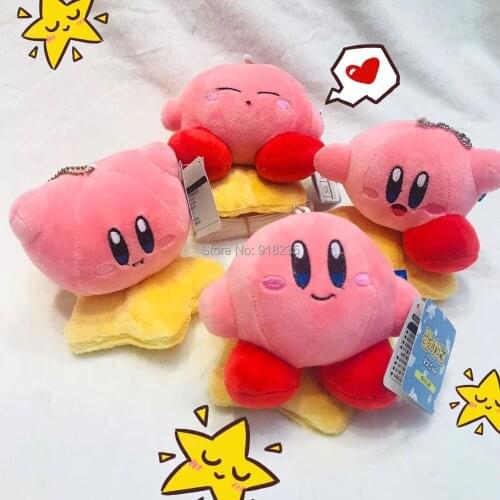 10/Lot Cute 4 Styles Star 4.5" Keychains Soft Animal Dolls Gifts Plush Doll Pendant Stuffed Toys #1