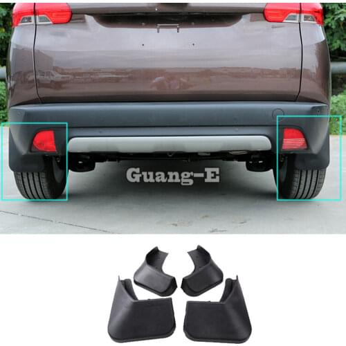 For Peugeot 2008 2014 2015 2016 Car Body Cover Styling Plastic Fender Soft Mudguard Protection Flap Splash Mud Guard Frame 4pcs