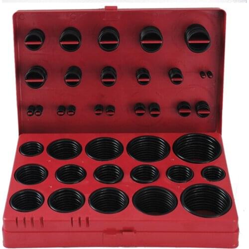 419PCS/ Box Rubber O Ring Kit Seal Gasket Universal Rubber O-ring Assortment Set For General Plumbers Mechanics Workshop