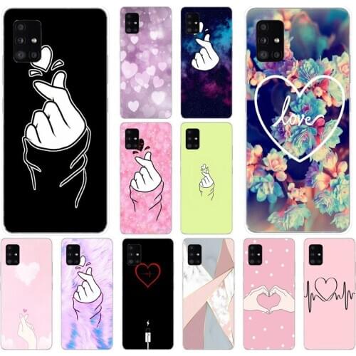 62AS The love in my fingers Silicone case for Samsung Galaxy A01 A10 A20 A20E A20S A31 A40 A41 A51 A71 2019 cover funda