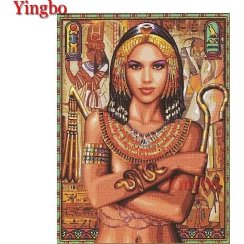 Abstract egyptian queen Full 5D Diy Daimond Painting 3D Diamond Painting Rhinestone picture Mosaic Diamant Embroidery decoration