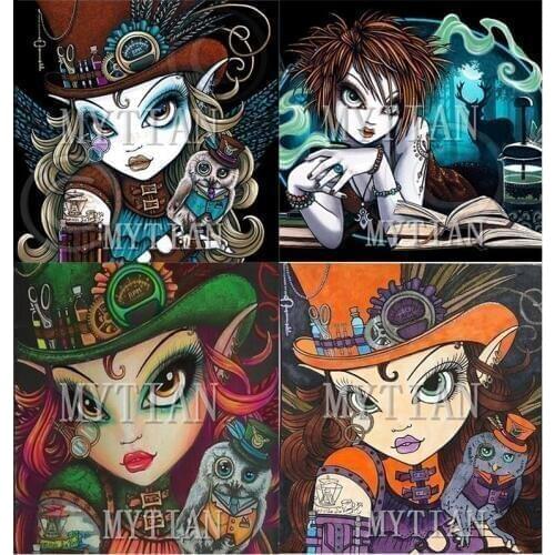 Needlework 5D Diy Diamond Painting cartoon girl Cross Stitch Embroidery full Square/round drill Rhinestone Mosaic home decor