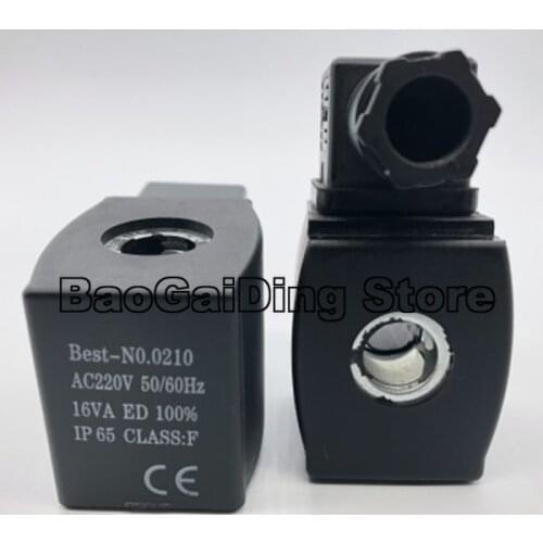 Best-NO.0210 Refrigeration Solenoid Valve Coil 50/60Hz 16VA IP65 Inner Hole 13mm Height 43mm