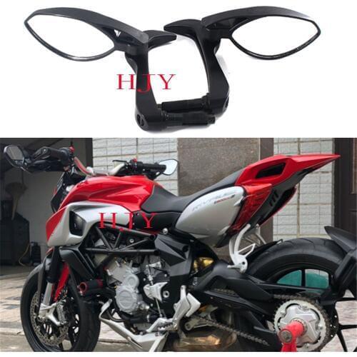 Motorcycle Hand Handguard Protection Brake Clutch Lever Pair Side Rear View Mirrors For MV Agusta Brutale 800 800RR 2017-2018
