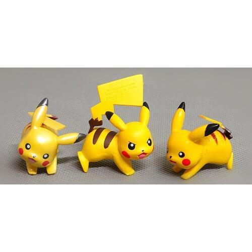 3.5cm Pokemon Pikachu Action Figures Mini Doll Toy Pikachu Yellow Elf Anime Model Toy Birthday Gift For Kids Birthday Gift Decor