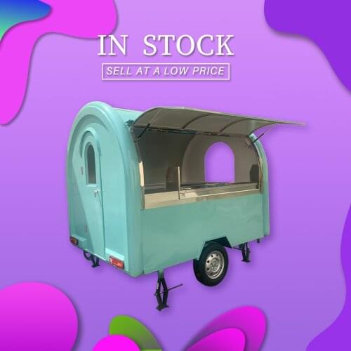 In Stock 250W Mobile Food Vending Trailer for Sale Hot Dog Trailer Fryer Chicken Griddle Food Cart With All Kitchen Equipment
