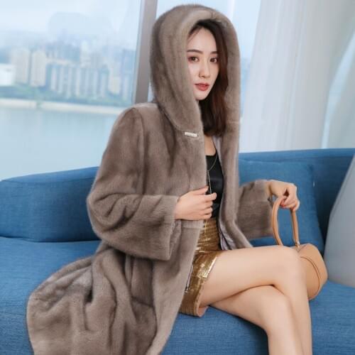 JKP Fur Coats With A Hood