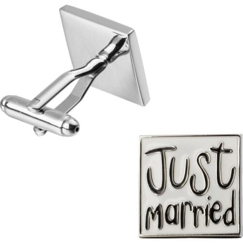 KC high quality fashion new fashion we want to get married men long sleeved shirt Cufflinks Wedding Gift Cufflinks