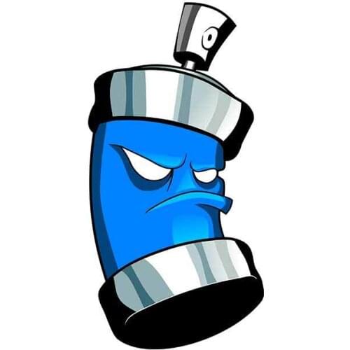 Hot 13cm X 6.6cm for Graffiti Spray Can Vinyl Car Stickers Windshield Decal DIY Occlusion Scratch Waterproof for JDM SUV Sticker